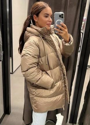 Zara трендовых пуховик в наличии