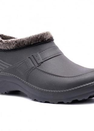 Мужские ботинки литые утепленные, удобная рабочая обувь для мужчин, чуни мужские зимние. размер 41