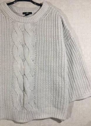 Оверсайз джемпер светр  крупного плетіння2 фото