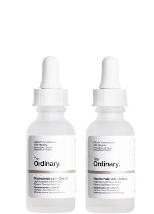 Набір сивороток the ordinary niacinamide 10% and zinc 1% duo