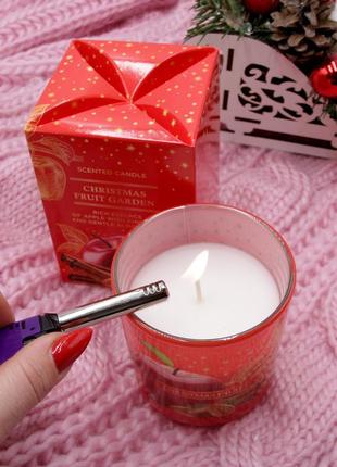 Свеча ароматизированная bartek в стакане ваниль зимнее чудо имбирь пряник 150г на 35...