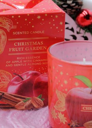 Свеча ароматизированная bartek в стакане ваниль зимнее чудо имбирь пряник 150г на 35...