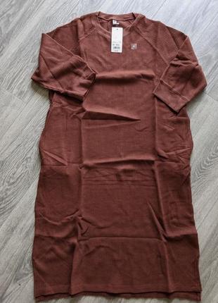 Платье uniqlo вафля