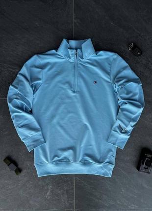 Чоловіча кофта бренд томмі хілфігер голуба / брендові світшоти tommy hilfiger