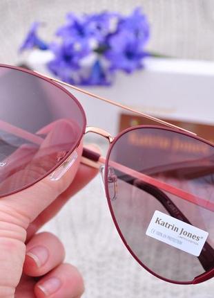 Фірмові сонцезахисні окуляри katrin jones polarized крапля авіатор з бічної шорой4 фото