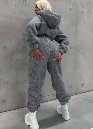 Жіночий теплий комбінезон тедді