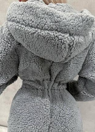 Жіночий теплий комбінезон тедді