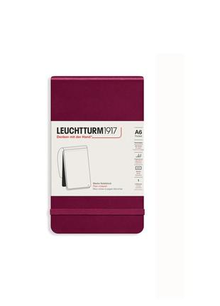 Репортерський блокнот leuchtturm1917 кишеньковий, винний, крапка (364413)