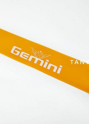 Фитнес лента резинка для тренировок gemini оранжевая 1 мм