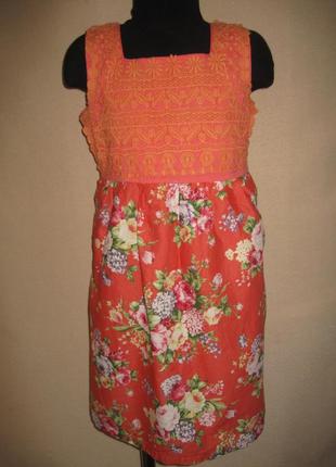 Летнее платье с кружевом kakia 10л