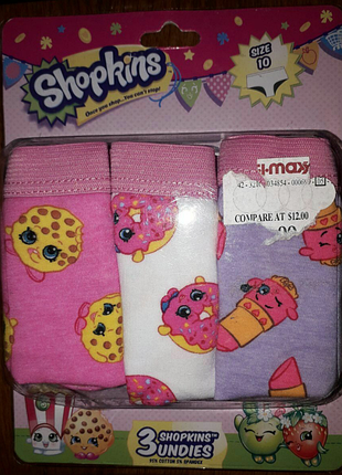 Трусики набор  shopkins  оригинал