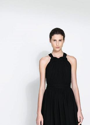 Чёрное платье zara 3