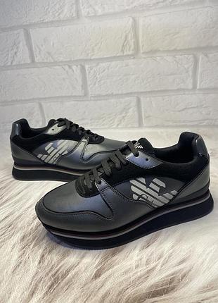 Жіночі, шкіряні кросівки emporio armani, оригінал - 37р