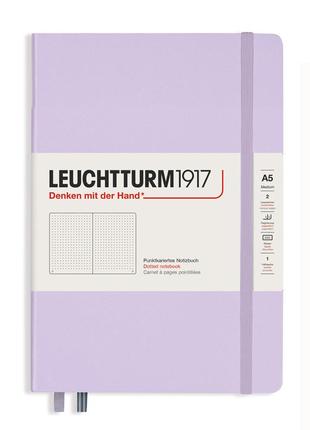 Блокнот leuchtturm1917, smooth colours, середній, lilac, крапка (365481)