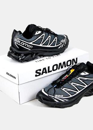 Salomon xt-6 gtx grey/black10 фото