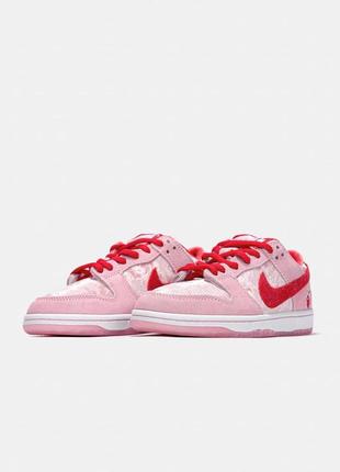 Кроссовки strangelove x nike sb dunk low valentine's day