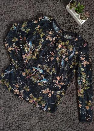 Красивая блуза сетка от zara5 фото