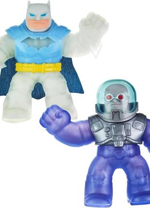 Игрушки-тянучки набор из 2 фигурок гуджитсу бэтмен и фриз goojitzu dc versus pack batman vs mr. freeze