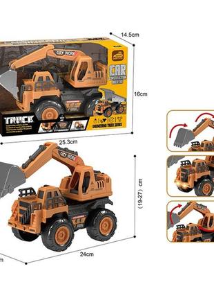 Строительная техника арт.210-27 экскаватор батар., свет, звук, в коробке 25, 3*16*14, 5см tzp147