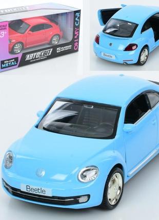 Машинка інертна auto mir volkswagen beetle 2012 as-3094 12 см