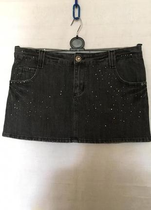Женская джинсовая мини юбка /  жіноча джинсова спідниця1 фото