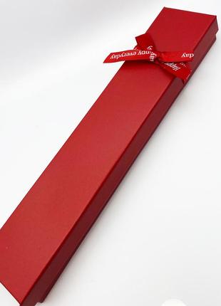 Коробочка для украшений под браслет или цепочку красная