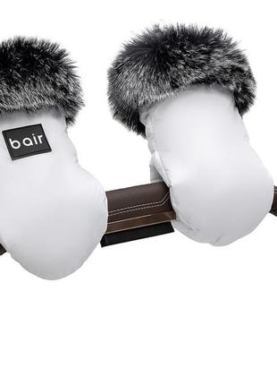 Рукавиці bair northmuff white swan білий3 фото