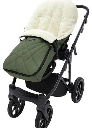 Зимовий конверт babyroom wool n-8 green зелений4 фото