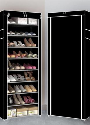 Шкаф-органайзер для обуви compages shoes shelf t-1099 полка-стеллаж для хранения обуви кофейный4 фото