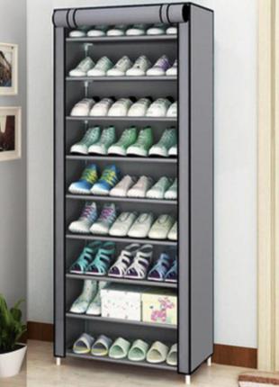 Шкаф-органайзер для обуви compages shoes shelf t-1099 полка-стеллаж для хранения обуви кофейный5 фото