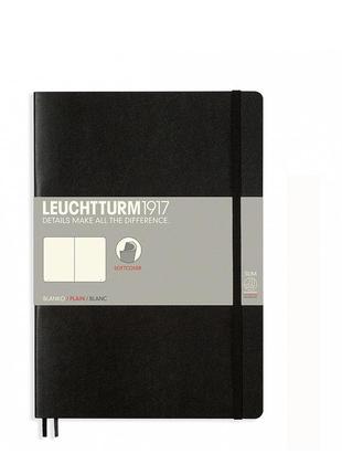 Блокнот leuchtturm1917 composition (b5), мягкая обложка, черный, чистые листы (349295)1 фото