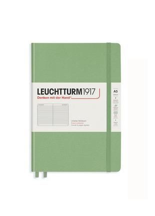 Блокнот leuchtturm1917 muted colours средний, sage, линия (361582)