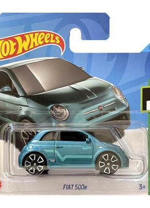 Машинка хот вилс 1:64 fiat 500e коллекция hw green speed hot wheels mattel hkh59