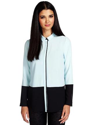Оригинальная двухцветная блузка marks & spencer, l