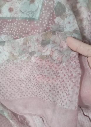 ■ нежный розовый платок 102*105 см5 фото