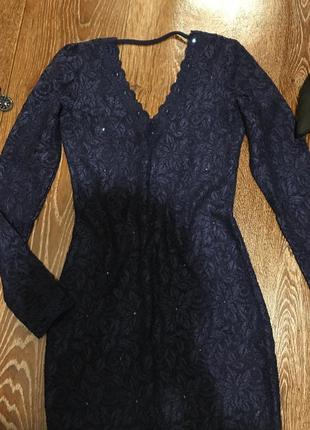Нарядное гипюровое ажурное кружевное платье с открытой спинкой gepur7 фото