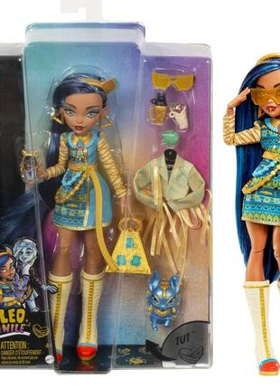 Кукла monster high cleo de nil игровой набор монстр хай – клео де нил с питомцем