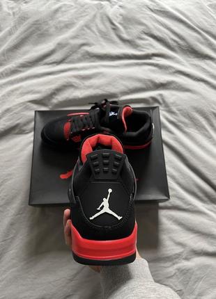 Jordan 4 retro red thunder5 фото