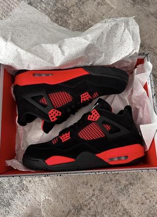 Jordan 4 retro red thunder1 фото