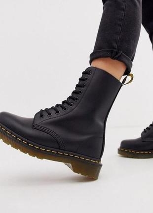 Ботинки dr. martens 1460 smooth black leather оригинал артикул 118220069 фото