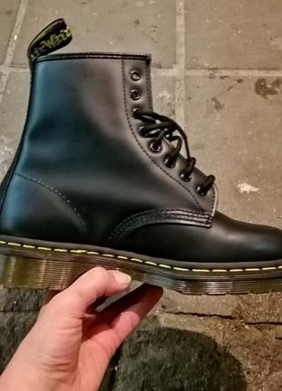 Ботинки dr. martens 1460 smooth black leather оригинал артикул 118220068 фото