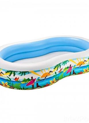 Детский надувной бассейн intex 56490 «райская лагуна»1 фото