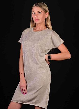 Плаття туніка з люрексом