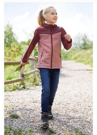 Куртка softshell на дівчинку, вітрівка на флісі, спортивна курточка, euro 146/152, crivit, німеччина