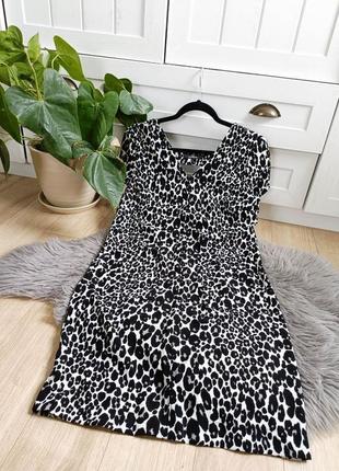 Платье принт леопард от next, размер m-l