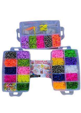 Набор детских резинок для плетения браслетов и аксессуаров4 фото