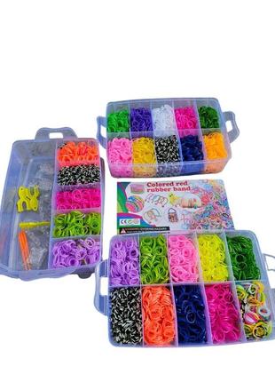 Набор детских резинок для плетения браслетов и аксессуаров2 фото