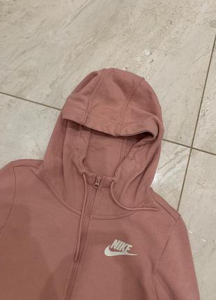 Nike зопхуди худи женское розовое с капишоном кофта на замок2 фото
