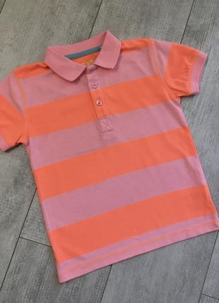 Футболка-поло некст 4-5 лет неоновая