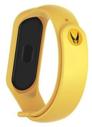 Ремешок для фитнес браслета armorstandart superhero edition для xiaomi mi band 5 wolverine yellow (arm57072) -